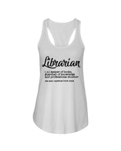 Load image into Gallery viewer, Librarian Keeper Of Books Guardian Of Knowledge Custom Gift For Librarian Ladies Flowy Tank
