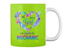 Load image into Gallery viewer, Vintage Funny Just A Girl Who Loves Her Mechanic Mug
