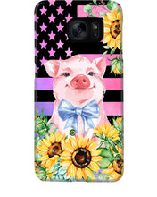 Load image into Gallery viewer, Pig America Flag Sunflower Special Custom Design Phone case
