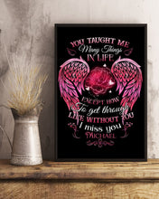 Load image into Gallery viewer, You Taught Me Many Things In Life Custom Name Gift For Son Name Michael Vertical Poster
