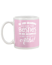 Load image into Gallery viewer, Me And Grandma Are More Than Besties Custom Gift For Family Mug

