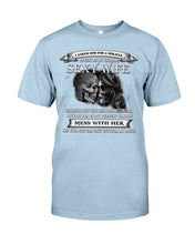 Load image into Gallery viewer, Shes Stubborn Messy And A Brat At Times Black Gift For Husband Guys Tee
