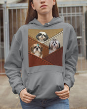 Load image into Gallery viewer, Three Cute Shih Tzu In Bag Gift For Dog Lovers Hoodie
