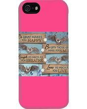 Load image into Gallery viewer, Do What Makes You Happy With Bats Gift For Girls Phone case
