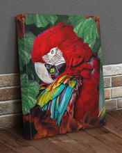 Load image into Gallery viewer, Red Parrot Jungle Forest Gift For Bird Lovers Matte Canvas
