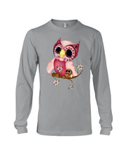 Load image into Gallery viewer, Lovely Tote Bag Owl Perchs On Branch Gift For Owl Lovers Unisex Long Sleeve
