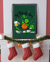 Load image into Gallery viewer, Basketball Saint Patrick's Day Gift For Basketball Lovers Vertical Poster
