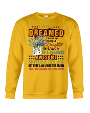 Load image into Gallery viewer, Protea Being A Daughter In Law Of A Freaking Awesome Mother In Law Gift For Women Sweatshirt
