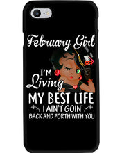Load image into Gallery viewer, Betty Boop February Girl Living My Best Life Birthday Meaningful Gift Phone case
