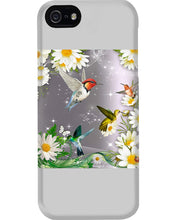 Load image into Gallery viewer, Hummingbird With English Daisy Gift For Birds Lovers Phone case
