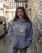 Load image into Gallery viewer, Vintage Cat's Face Unique Custom Design For Cat Lovers Hoodie

