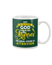 Load image into Gallery viewer, Coffee Cup And On The 8th Day God Created Nurses  Custom Gift For Nurse Mug
