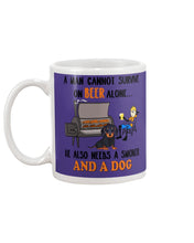 Load image into Gallery viewer, A Man Loves Beer And Dachshund Gift For Dog Lovers Mug
