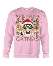 Load image into Gallery viewer, Merry Catmas Cute Funny Gifts Sweatshirt
