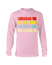 Load image into Gallery viewer, Vintage Funny Librarian The Man The Myth The Legend Gift For Friends Unisex Long Sleeve
