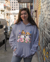 Load image into Gallery viewer, Gift For Dog Lovers Beagle With Peonies Hoodie
