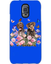 Load image into Gallery viewer, German Wirehaired Pointer With Peonies Gift For Dog Lovers Phone case
