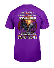 Load image into Gallery viewer, Walk Away I Am A Grumpy Old Man Who Was Born In November Birthday Gift Guys Tee
