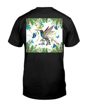 Load image into Gallery viewer, Hummingbird With English Daisy Gift For Birds Lovers Guys Tee

