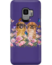 Load image into Gallery viewer, Pekingese With Peonies Gift For Dog Lovers Phone case
