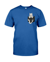 Load image into Gallery viewer, Cat In Your Front Pocket Great Gift For Cat Lovers Guys Tee
