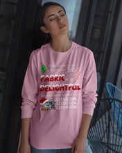 Load image into Gallery viewer, Weather Outside Frightful Sewing Let Us Sew Unisex Long Sleeve

