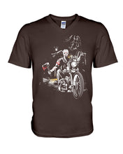 Load image into Gallery viewer, You're Not Alone Motorcycle Axe Gift For Men Guys V-Neck
