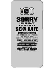 Load image into Gallery viewer, Gift For Husband Taken By A November Sexy Wife Who Happens To Cuss A Lot Phone case
