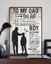 Load image into Gallery viewer, Son Gift For Dad With Wonderful Words Thank You For The Sacrifices Vertical Poster
