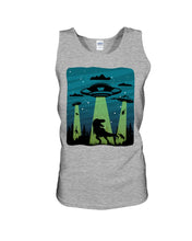 Load image into Gallery viewer, UFA Dinosaur T Rex Sky Full Of Stars Unisex Tank Top
