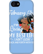 Load image into Gallery viewer, Betty Boop February Girl Living My Best Life Birthday Meaningful Gift Phone case
