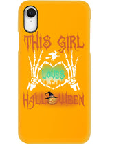 Load image into Gallery viewer, This Girl Loves Halloween Gift For Girls Phone case
