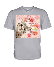 Load image into Gallery viewer, The Best Time Is Staying With You Roses With Cat Gift For Cat Lovers Guys V-Neck
