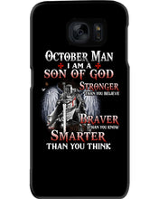 Load image into Gallery viewer, October Man Son Of God Birthday Meaningful Gift For Men Phone case
