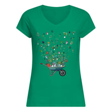 Load image into Gallery viewer, Garden Flying Unique Design Great Gift For Garden Lovers Ladies V-Neck

