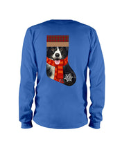 Load image into Gallery viewer, Santa Border Collie In Stock Gift For Dog Lovers Unisex Long Sleeve
