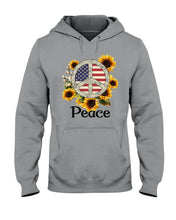 Load image into Gallery viewer, Peace Sign Sunflower Birthday Gift For Girls Hoodie
