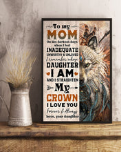 Load image into Gallery viewer, Gift For Mama When I Feel Inadequate Unworthy Unloved   Custom Design Vertical Poster
