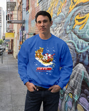 Load image into Gallery viewer, Baseball Xmas Sleigh Loading Gift For Baseball Lovers Sweatshirt
