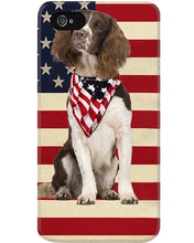Load image into Gallery viewer, Lovely Phone Case With US Flag Gift For Spaniel Lovers Phone case
