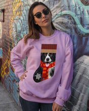 Load image into Gallery viewer, Santa Border Collie In Stock Gift For Dog Lovers Sweatshirt
