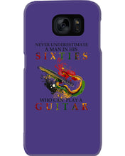 Load image into Gallery viewer, Never Underestimate A 60 Year Old Man Can Play A Guitar Phone case
