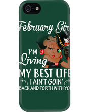 Load image into Gallery viewer, Betty Boop February Girl Living My Best Life Birthday Meaningful Gift Phone case
