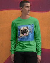 Load image into Gallery viewer, baby Pug In Denim Pocket Gift For Dog Lovers Unisex Long Sleeve
