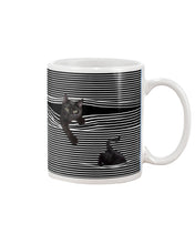 Load image into Gallery viewer, Cats In Your Horizontal Stripes Pocket Trending Gift For Cats Lovers Mug
