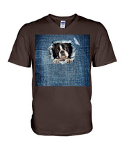 Load image into Gallery viewer, Blue Phone Case With Hole Gift For Boston Terrier Lovers Guys V-Neck
