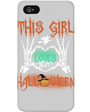 Load image into Gallery viewer, This Girl Loves Halloween Gift For Girls Phone case
