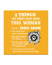 Load image into Gallery viewer, 5 Things You Should Know About This Woman Dog Mom Coaster
