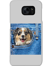 Load image into Gallery viewer, Australian Shepherd In Denim Pocket Gift For Dog Lovers Phone case
