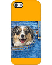 Load image into Gallery viewer, Australian Shepherd In Denim Pocket Gift For Dog Lovers Phone case

